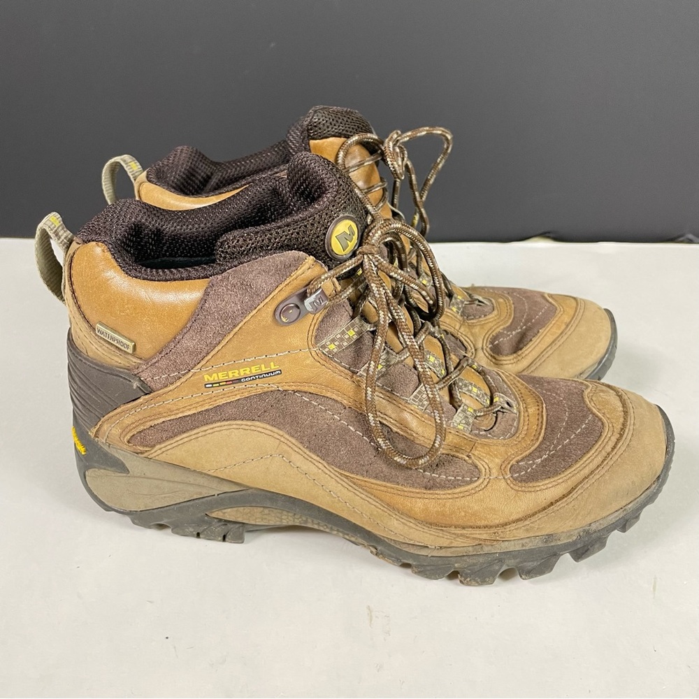 Merrell Women’s Hiking Trail Shoes Boots Brown Sz 9.5 Vibram Sole